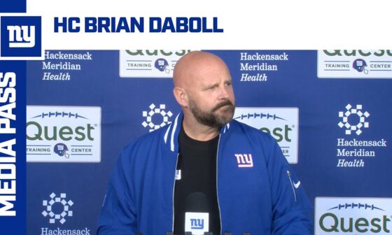 Brian Daboll Provides Final Updates Before Matchup vs. Eagles | New York Giants