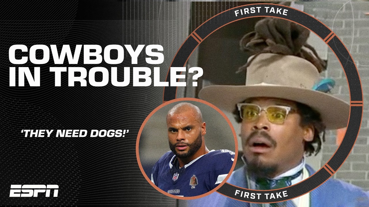 Cam Newton BARKS?! The Dallas Cowboys 'NEED SOME DOGS' 🗣️ | First Take