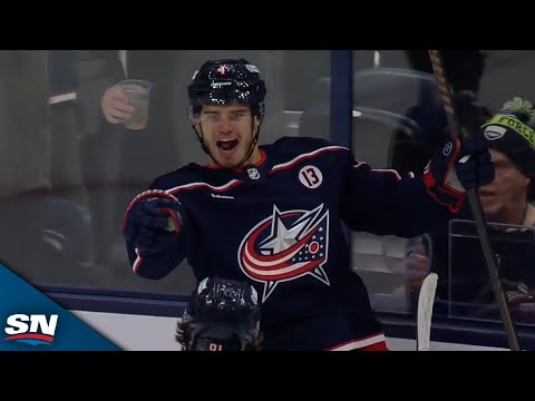 Blue Jackets' Cole Sillinger Blows Roof Off Nationwide With Short-Handed Beauty