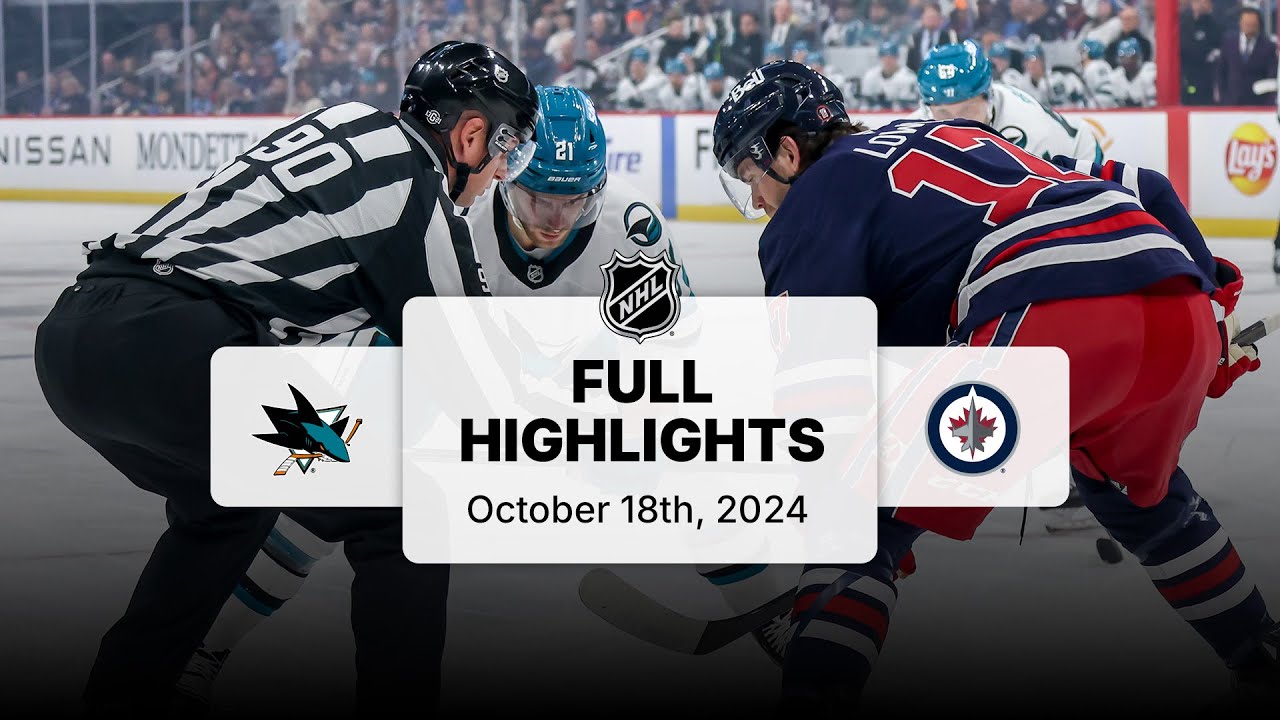 Sharks at Jets | October 18, 2024 | NHL Full Game Highlights