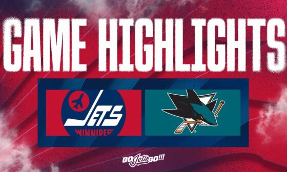 Winnipeg Jets vs. San Jose Sharks - Game Highlights