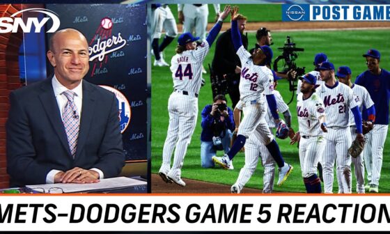 Gary Cohen and Mets Post Game crew react to Mets' NLCS Game 5 win over Dodgers | SNY