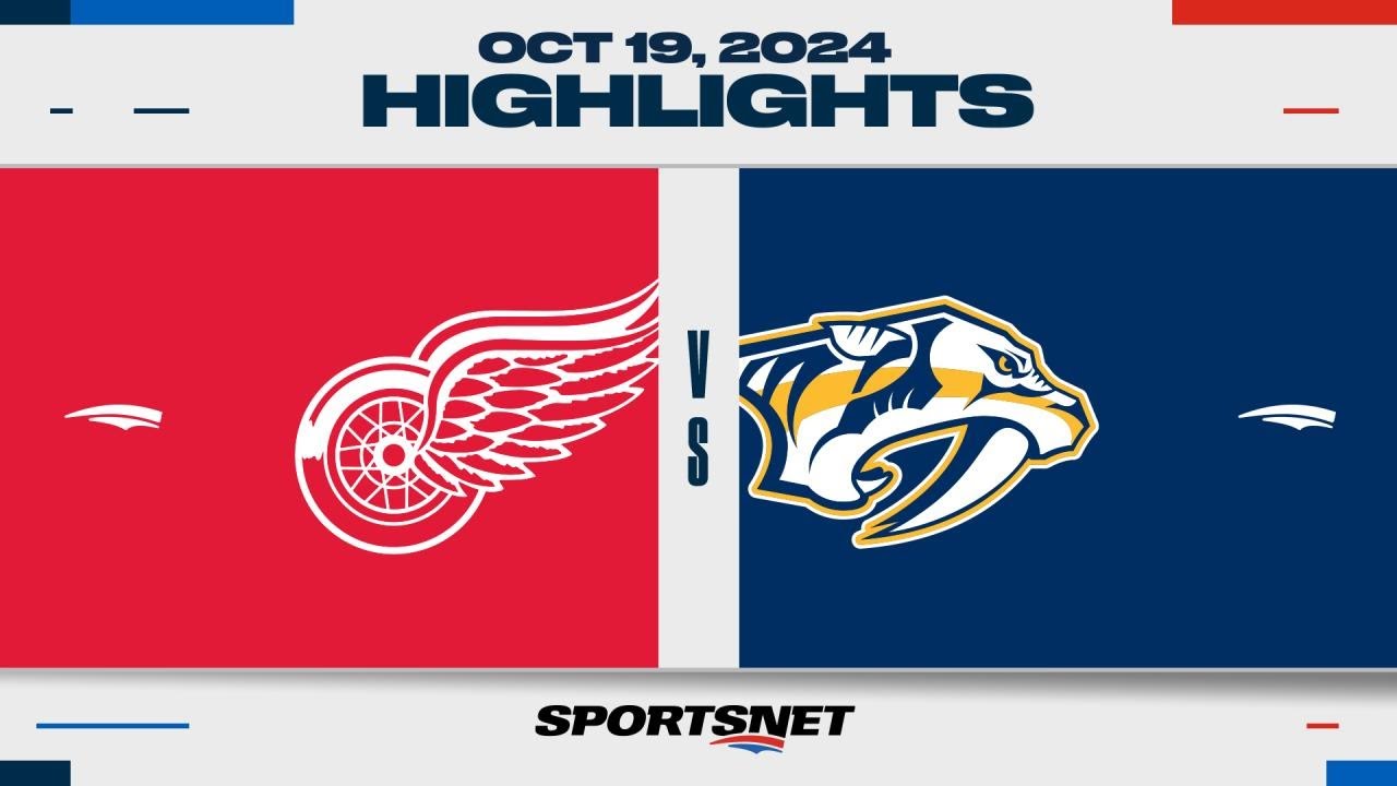 NHL Highlights | Red Wings vs. Predators - October 20, 2024