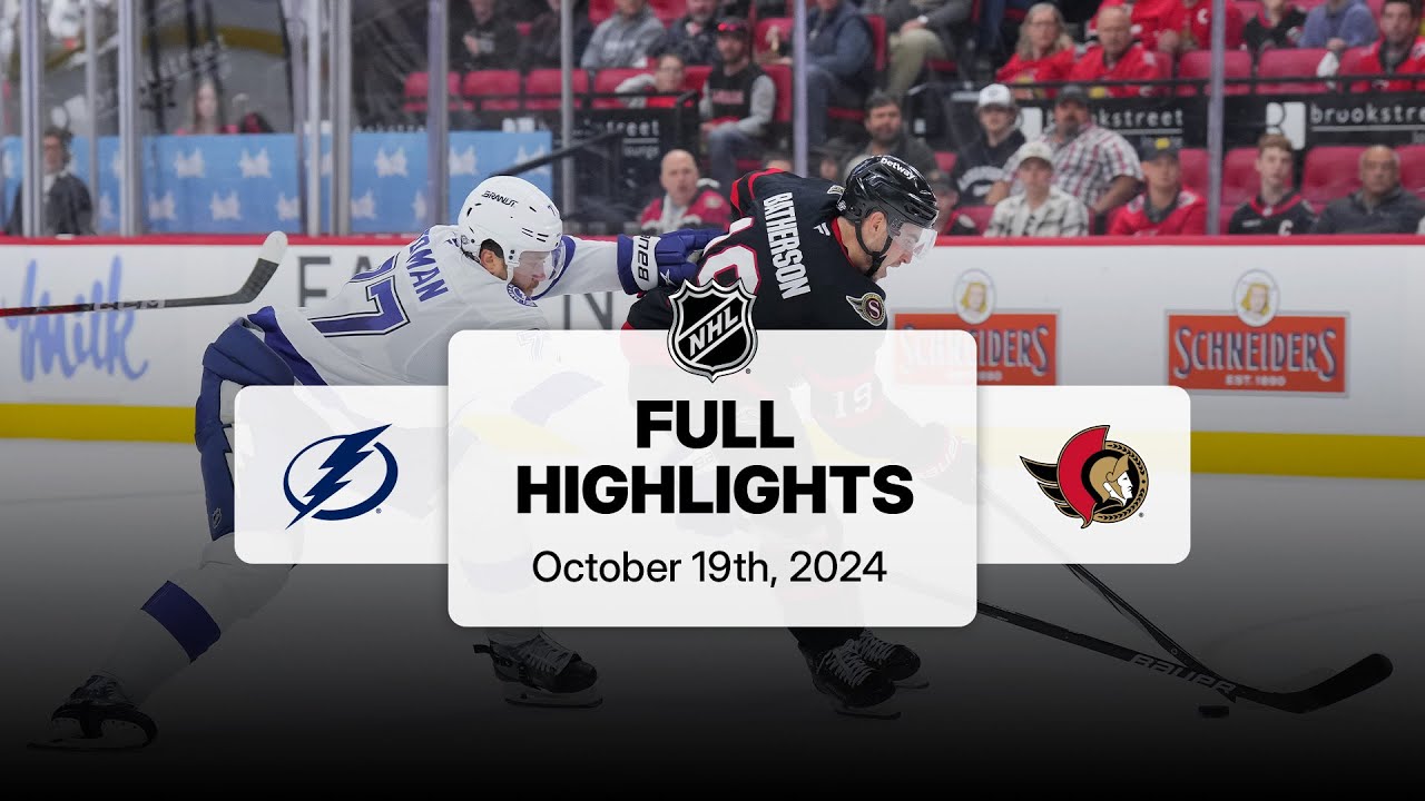 Lightning at Senators | October 19, 2024 | NHL Full Game Highlights