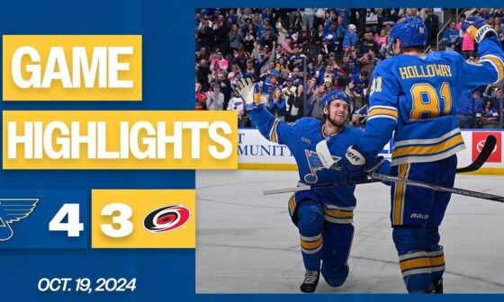 Game Highlights: Blues 4, Hurricanes 3