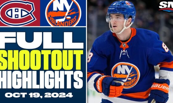 Montreal Canadiens at New York Islanders | FULL Shootout Highlights - October 19, 2024