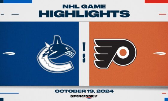 NHL Highlights | Canucks vs. Flyers - October 19, 2024