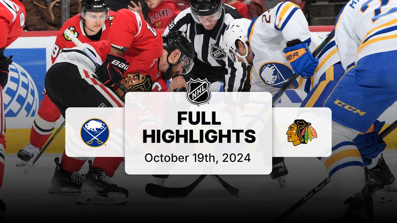 Sabres at Blackhawks | October 19, 2024 | NHL Full Game Highlights