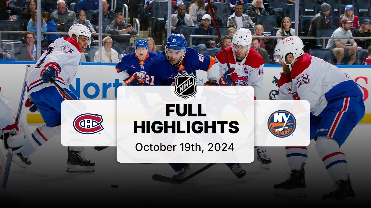 Canadiens at Islanders | October 19, 2024 | NHL Full Game Highlights