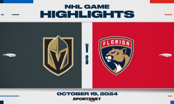 NHL Highlights | Golden Knights vs. Panthers - October 19, 2024