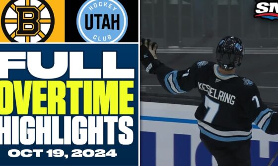 Boston Bruins at Utah Hockey Club | FULL Overtime Highlights - October 19, 2024