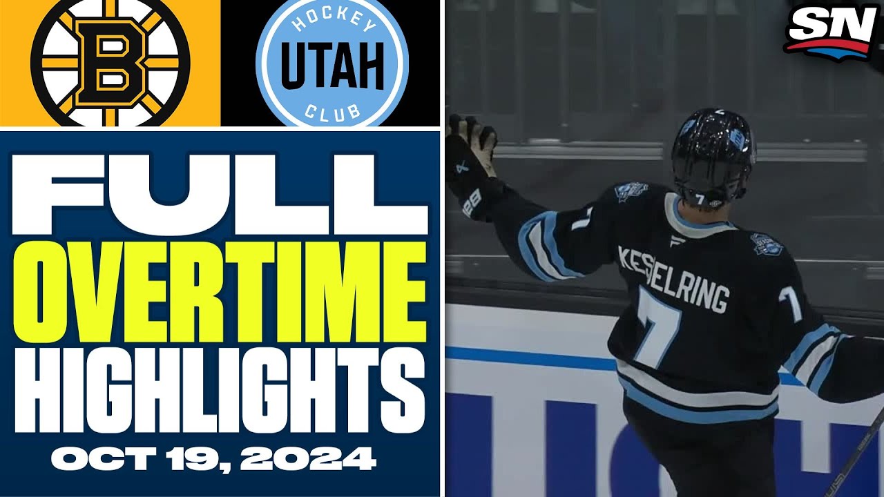 Boston Bruins at Utah Hockey Club | FULL Overtime Highlights - October 19, 2024