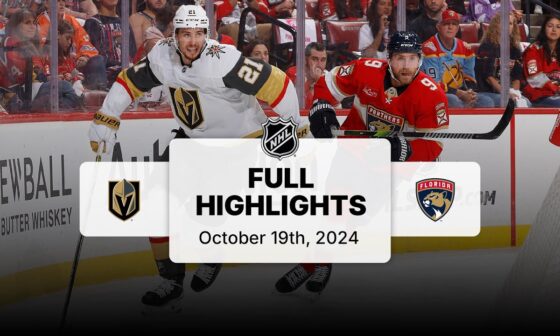 Golden Knights at Panthers | October 19, 2024 | NHL Full Game Highlights