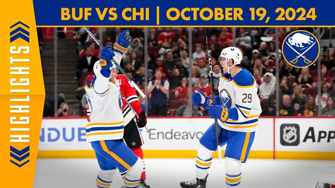 Buffalo Sabres Beat Chicago Blackhawks in 4-2 Victory | Full Highlights