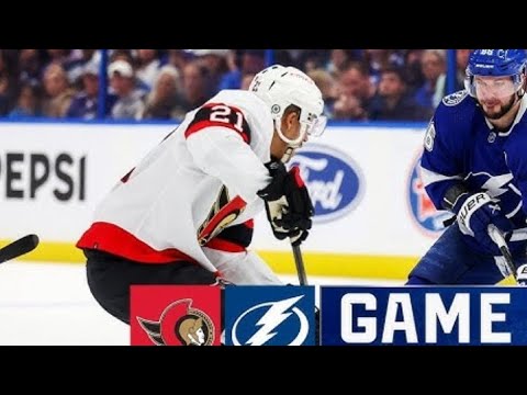 TAMPA BAY LIGHTNING VS OTTAWA SENATORS LIVE 🏒 NHL  Game Score Radio playbyplay