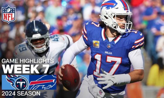 Tennessee Titans vs. Buffalo Bills | 2024 Week 7 Game Highlights