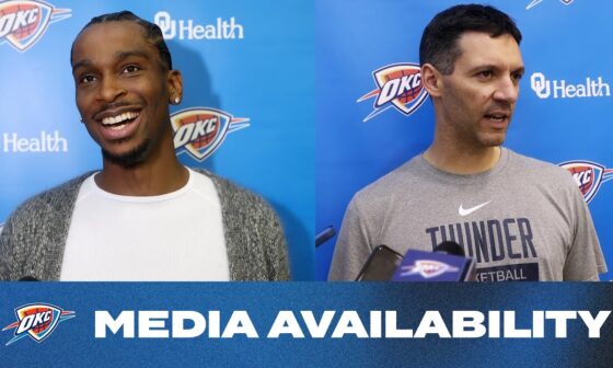 Shai Gilgeous-Alexander + Coach Daigneault Media Availability | October 20, 2024 | OKC Thunder