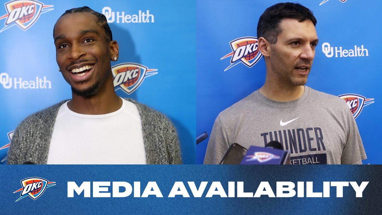 Shai Gilgeous-Alexander + Coach Daigneault Media Availability | October 20, 2024 | OKC Thunder