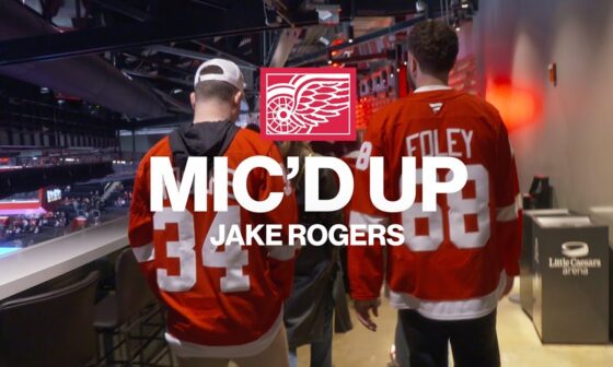 Jake Rogers Mic'd Up at Detroit Red Wings Game