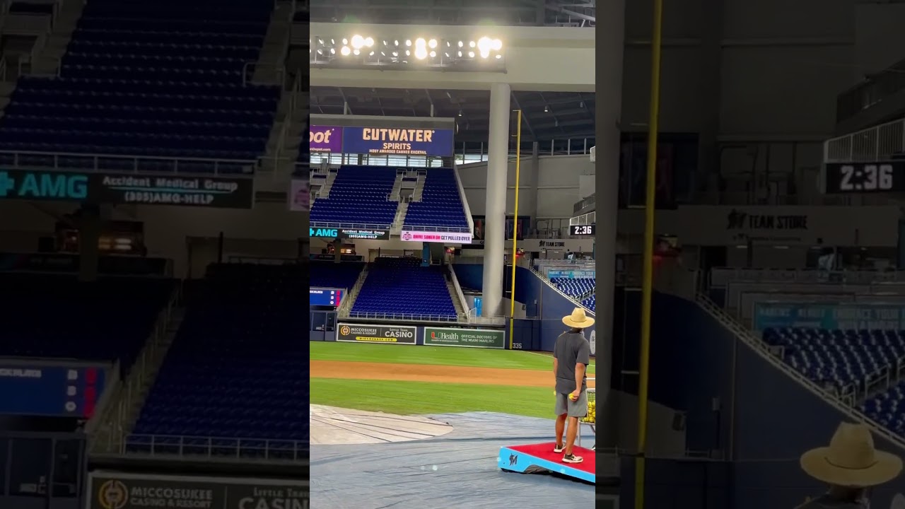 Miami Marlins Long Toss #longtoss #mlb #baseball #throwing #pitching #miami #marlins