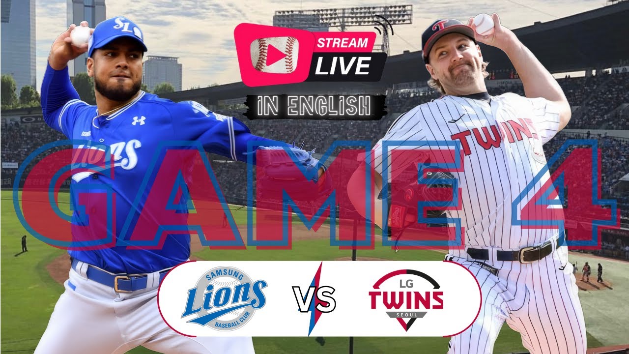 LIVE KBO Playoffs Samsung Lions VS LG Twins (Vertical)