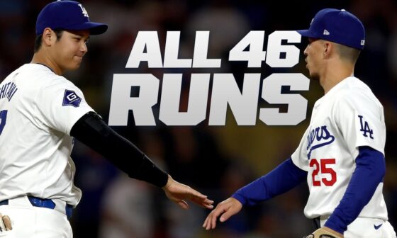 ALL 46 RUNS from the Dodgers NLCS win! (Shohei, Mookie, Tommy Edman AND MORE Dodgers stars SHINE!)