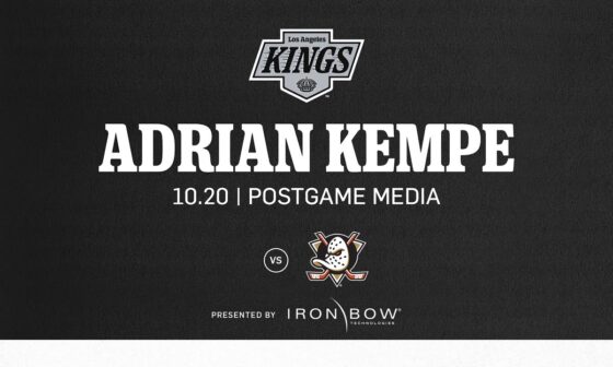 Forward Adrian Kempe | 10.20 LA Kings beat the Anaheim Ducks