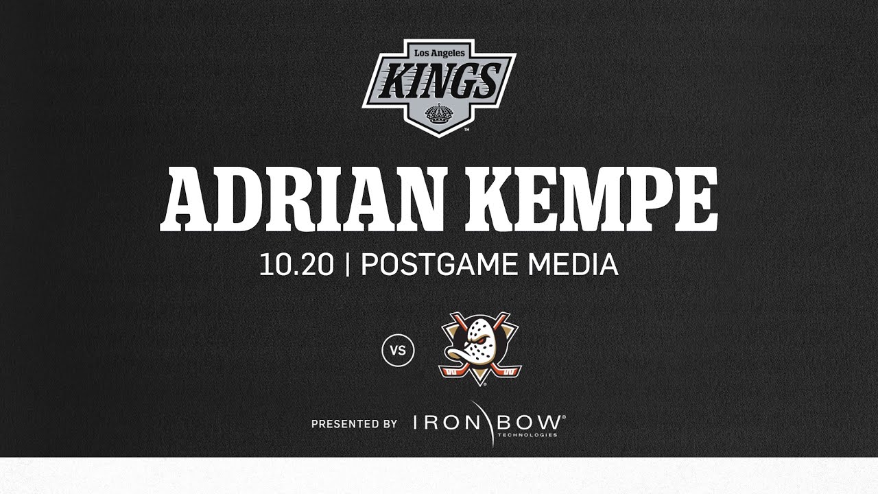 Forward Adrian Kempe | 10.20 LA Kings beat the Anaheim Ducks