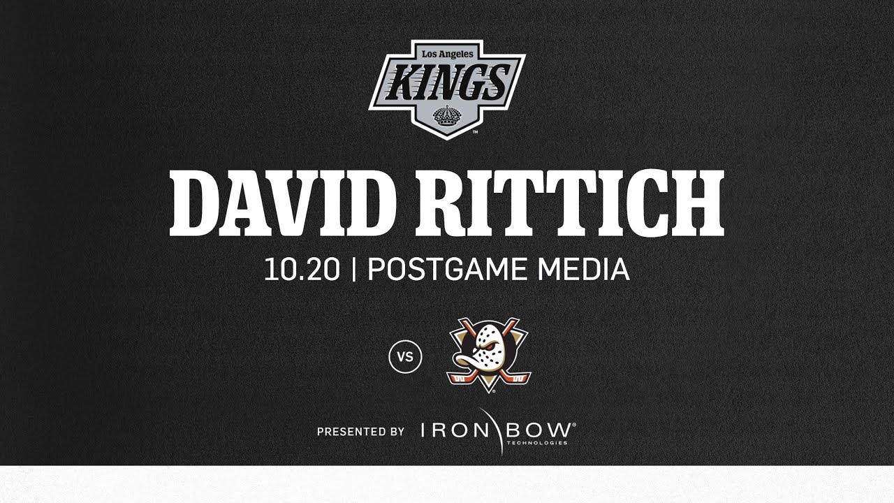 Goaltender David Rittich | 10.20 LA Kings beat the Anaheim Ducks