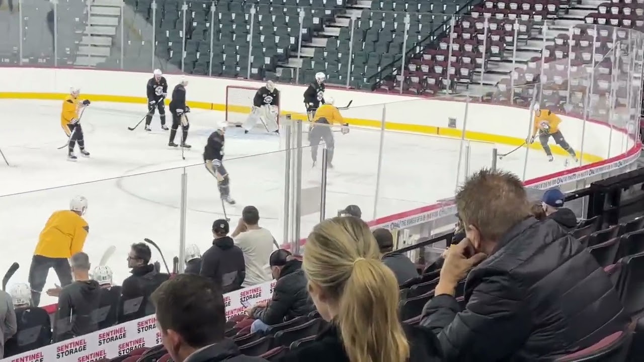 Penguins practice drill, moments after Mike Sullivan ripped his team