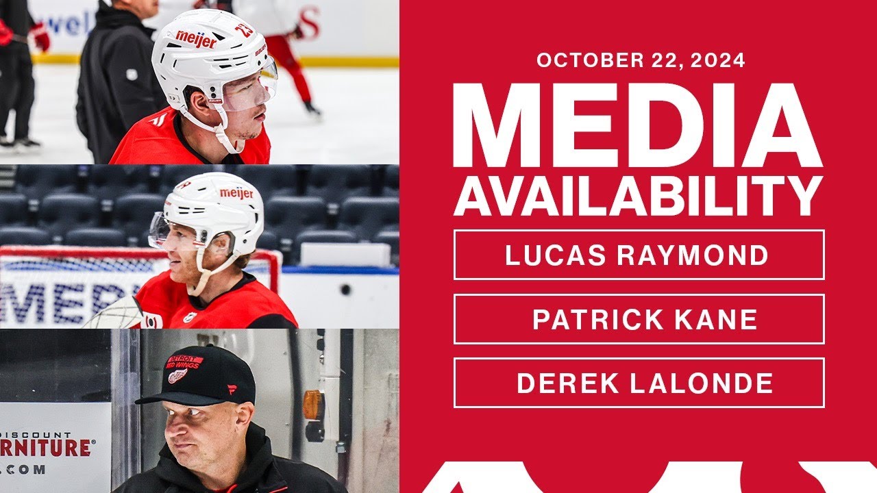 Lucas Raymond, Patrick Kane, Derek Lalonde Media Availability | Oct. 22, 2024