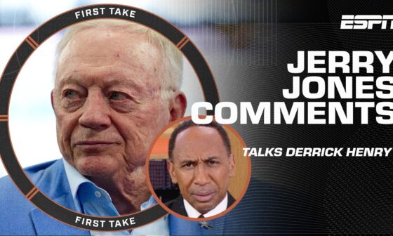 Stephen A. thinks Jerry Jones' Derrick Henry comments PROVE he shouldn't run Cowboys! 🤠 | First Take