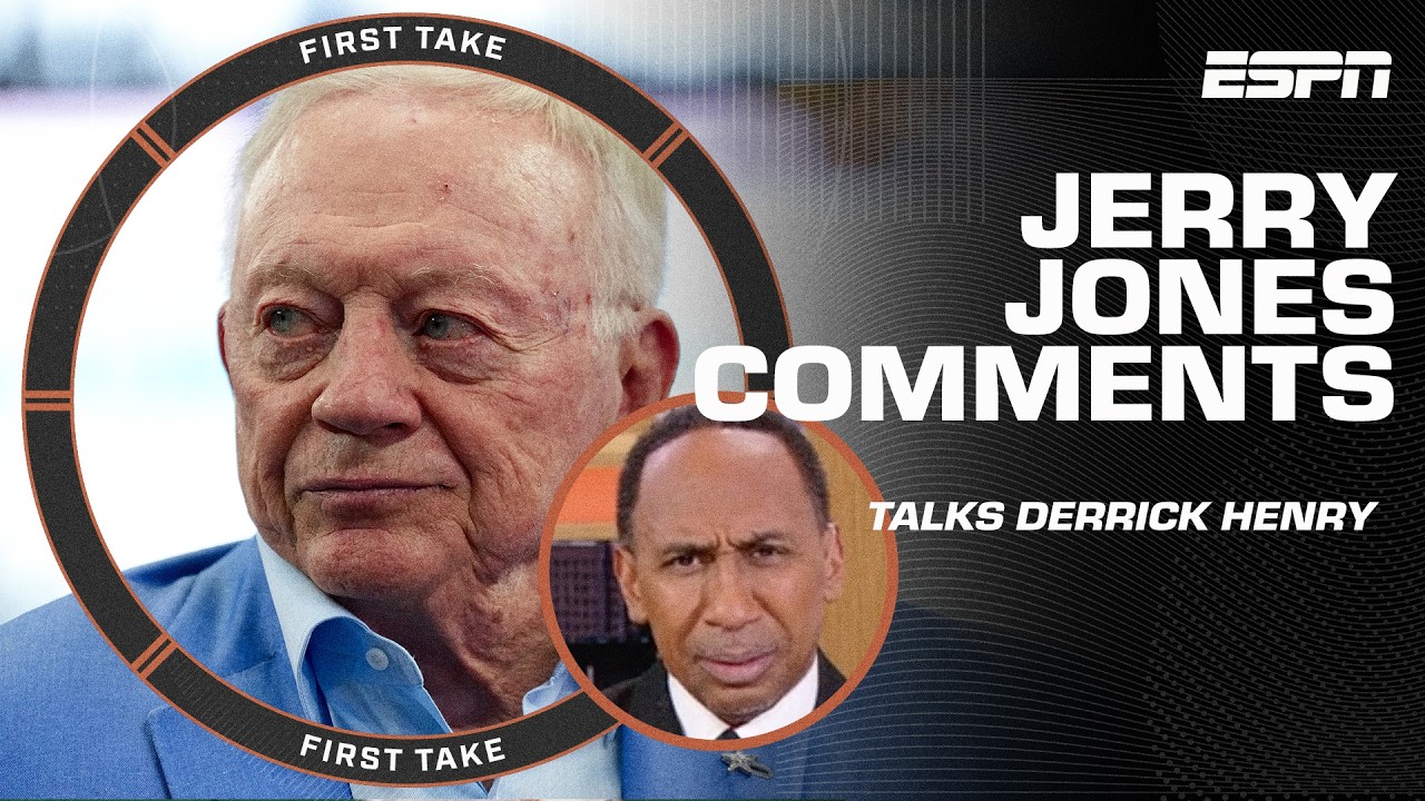 Stephen A. thinks Jerry Jones' Derrick Henry comments PROVE he shouldn't run Cowboys! 🤠 | First Take