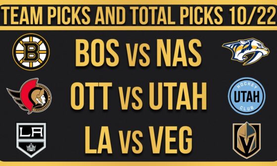 NHL Picks & Predictions Today 10/22/24 | NHL Picks Today 10/22/24 | Best NHL Bets