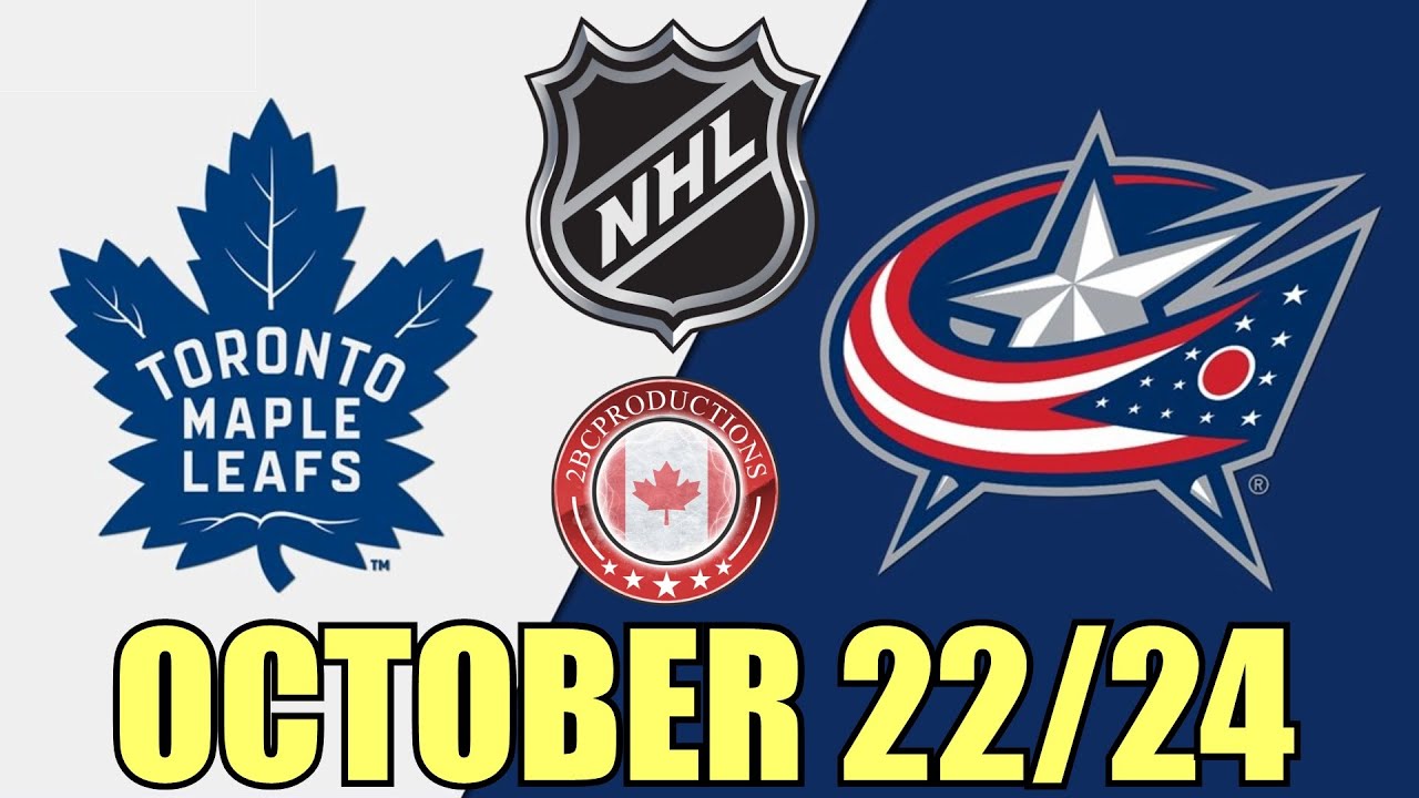 Toronto Maple Leafs vs Columbus Blue Jackets OCT 22 24 w/Superbman