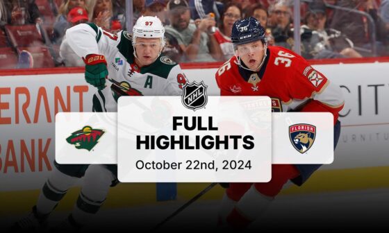 Wild at Panthers | October 22, 2024 | NHL Full Game Highlights