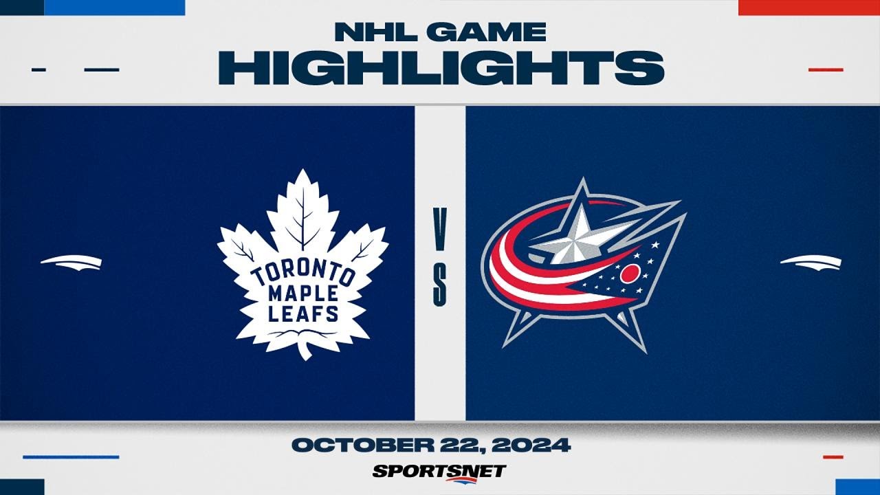 NHL Highlights | Maple Leafs vs. Blue Jackets - October 22, 2024