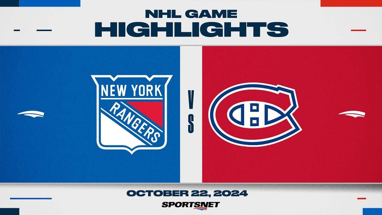 NHL Highlights | Rangers vs. Canadiens - October 22, 2024