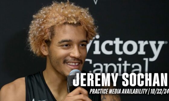 Jeremy Sochan Practice Media Availability | 10.22.2024