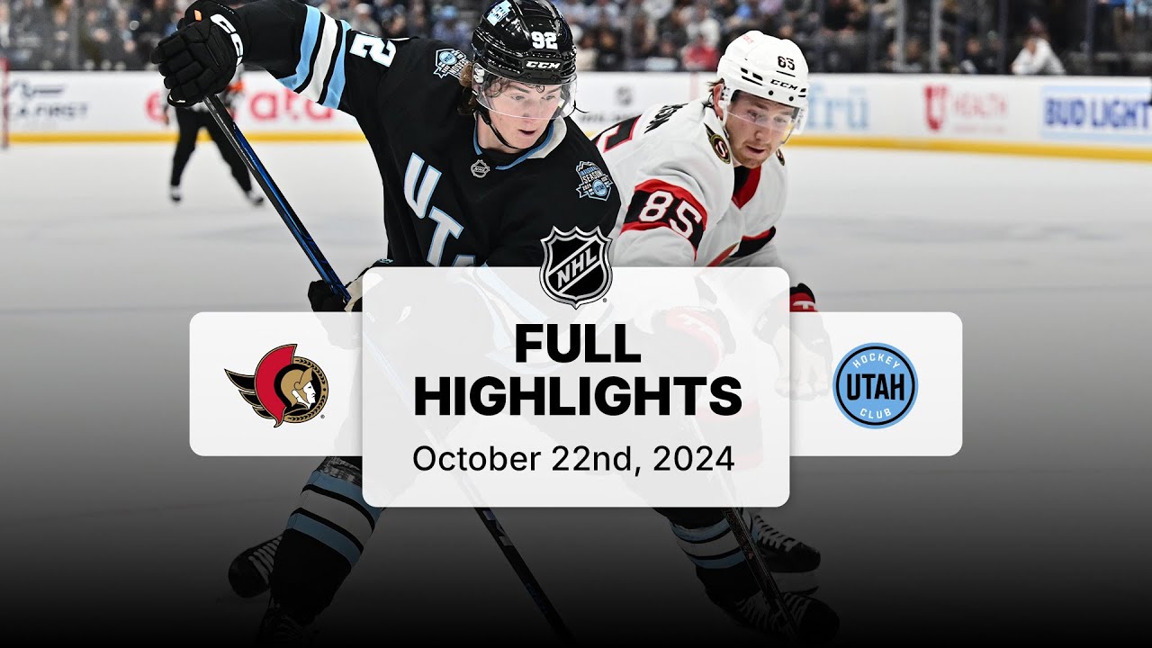 Senators at Utah Hockey Club | October 22, 2024 | NHL Full Game Highlights