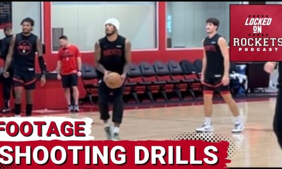 Jalen Green, Reed Sheppard, Cam Whitmore | Houston Rockets Shooting Drills | 2024-2025 NBA Season