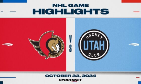 NHL Highlights | Senators vs. Utah HC  - October 22, 2024