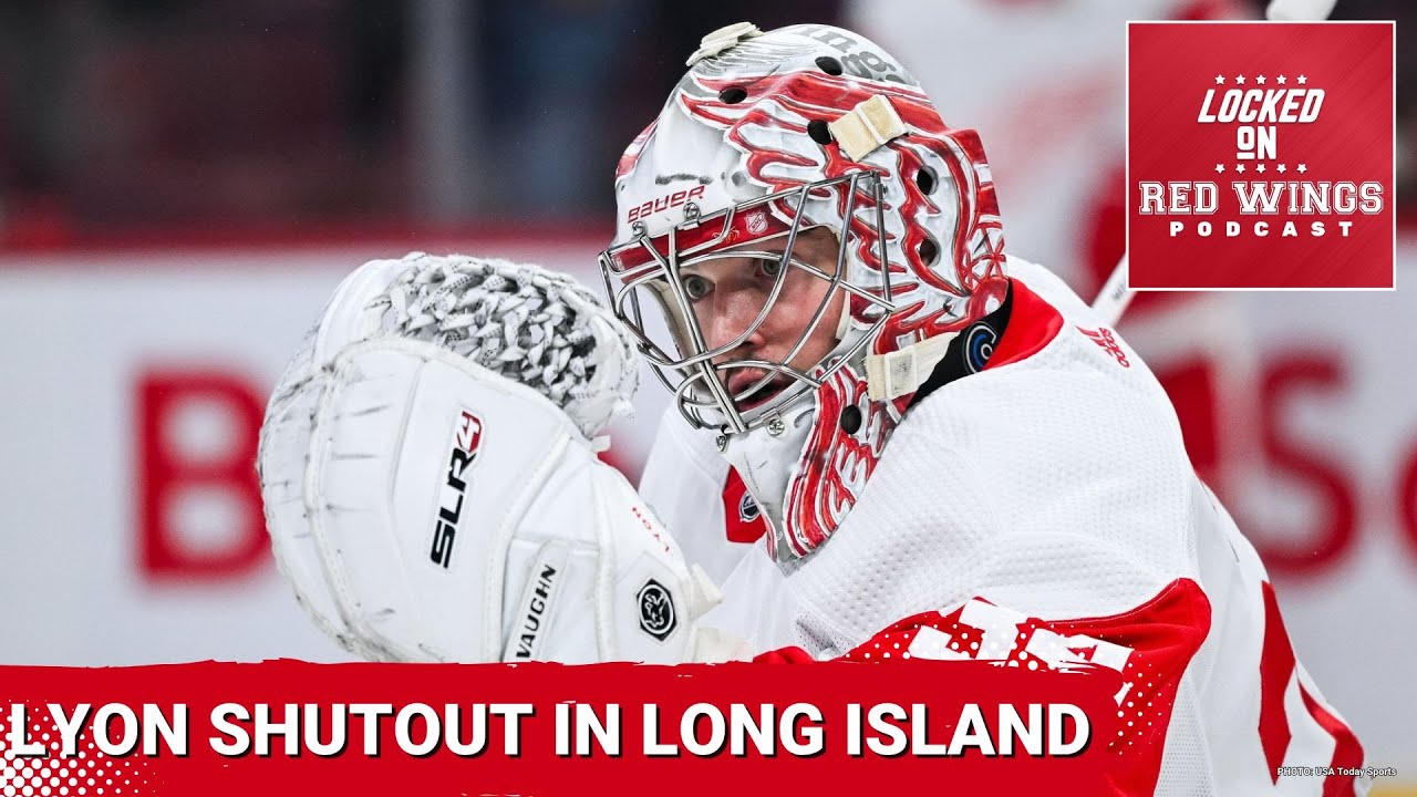 Alex Lyon lifts Detroit to win in Long Island with 29 save shutout