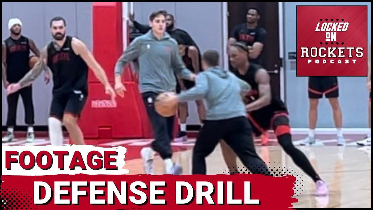 Alperen Sengun, Steven Adams, Amen Thompson | Houston Rockets Defense Drill | 2024-2025 NBA Season