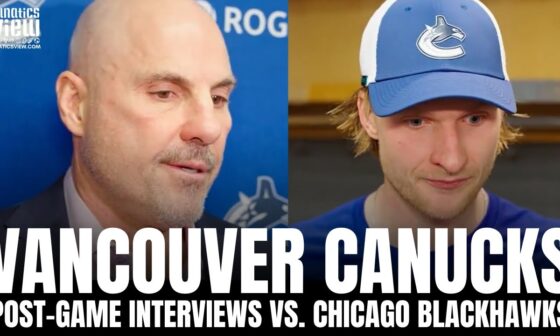 Rick Tocchet & Danton Heinen Recap Vancouver Canucks Win vs. Chicago Blackhawks, First Road Trip