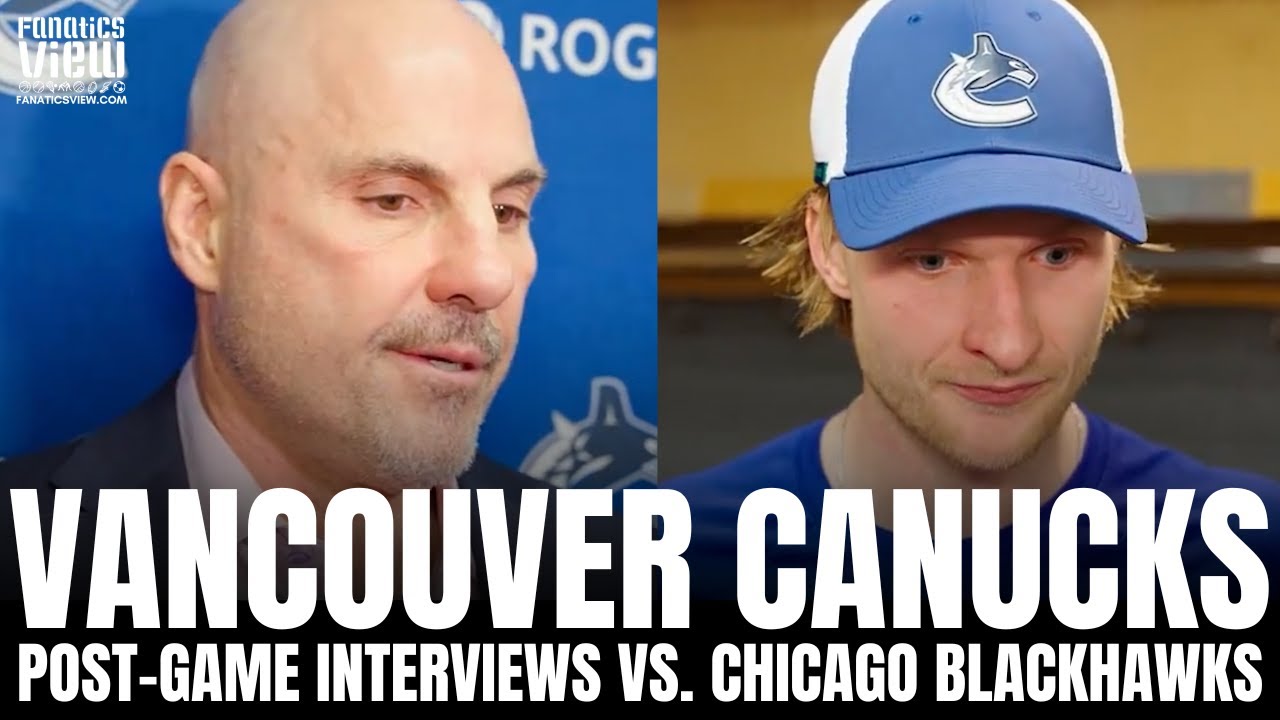 Rick Tocchet & Danton Heinen Recap Vancouver Canucks Win vs. Chicago Blackhawks, First Road Trip