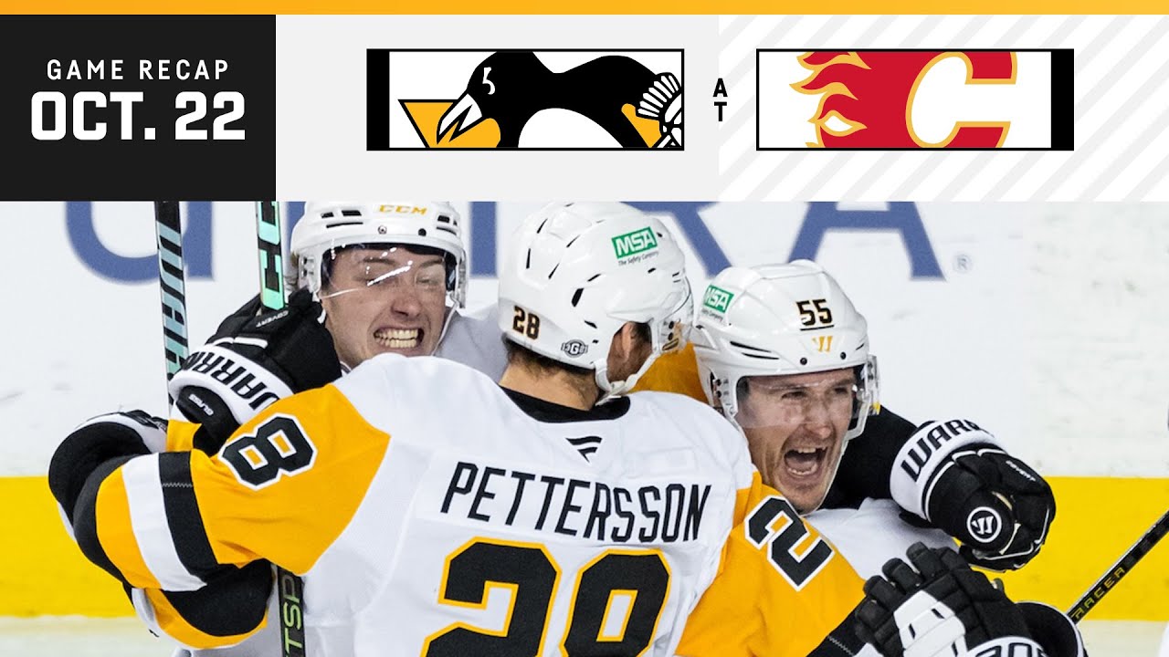 GAME RECAP: Penguins at Flames (10.22.24) | Noel Acciari Scores His First of the Season