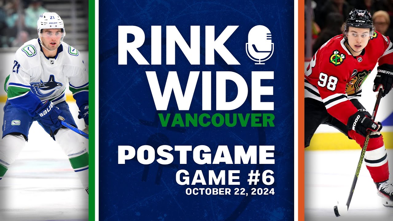 RINK WIDE POST-GAME: Vancouver Canucks at Chicago Blackhawks |  Game 6 - Oct. 22, 2024