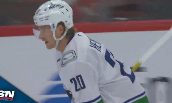 Danton Heinen Finishes Off Slick Passing Play For First Goal With Canucks