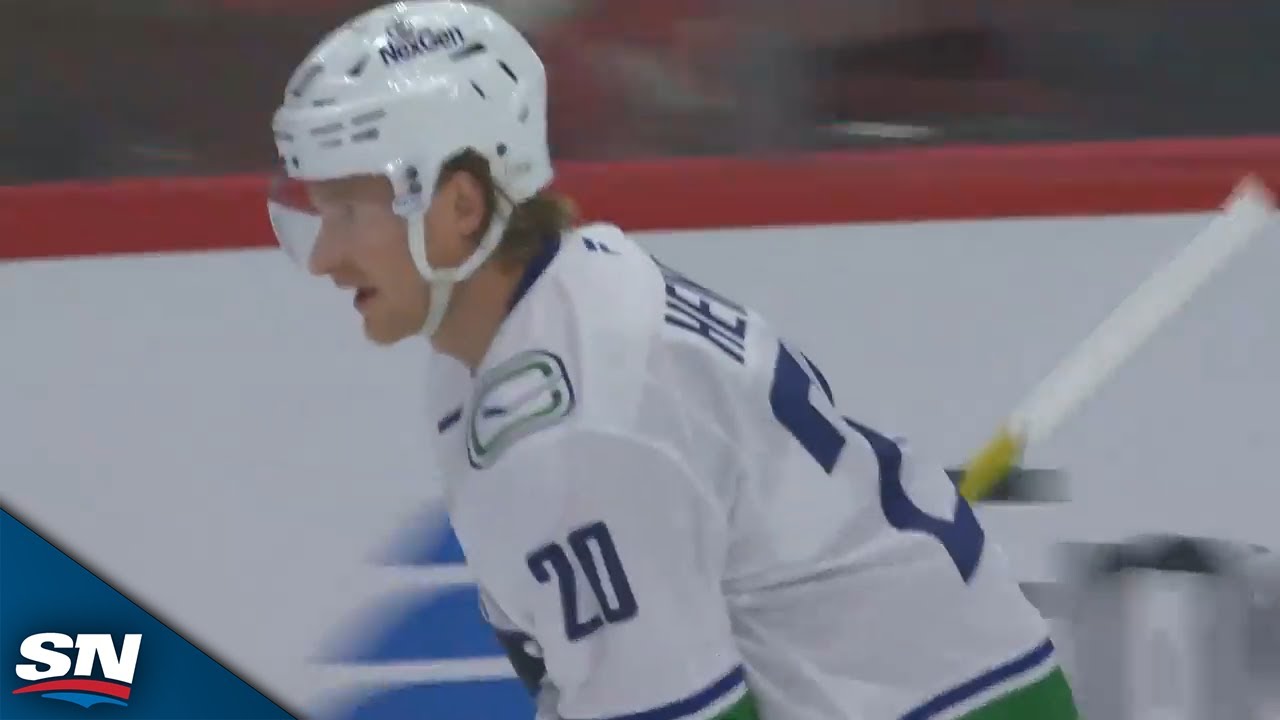 Danton Heinen Finishes Off Slick Passing Play For First Goal With Canucks